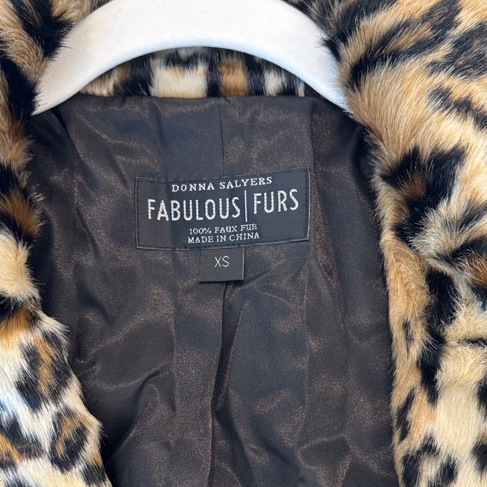 Fabulous Furs Faux Fur Leopard Coat - Picture 2 of 3